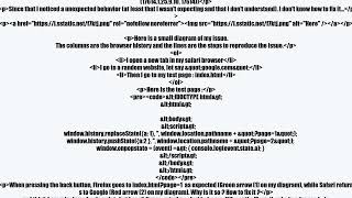 HTML5 history pushState/popState