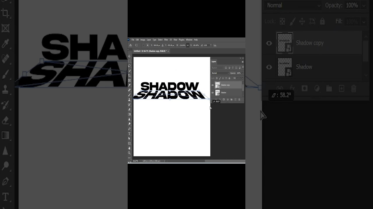 Add Realistic Perspective Shadow in Photoshop