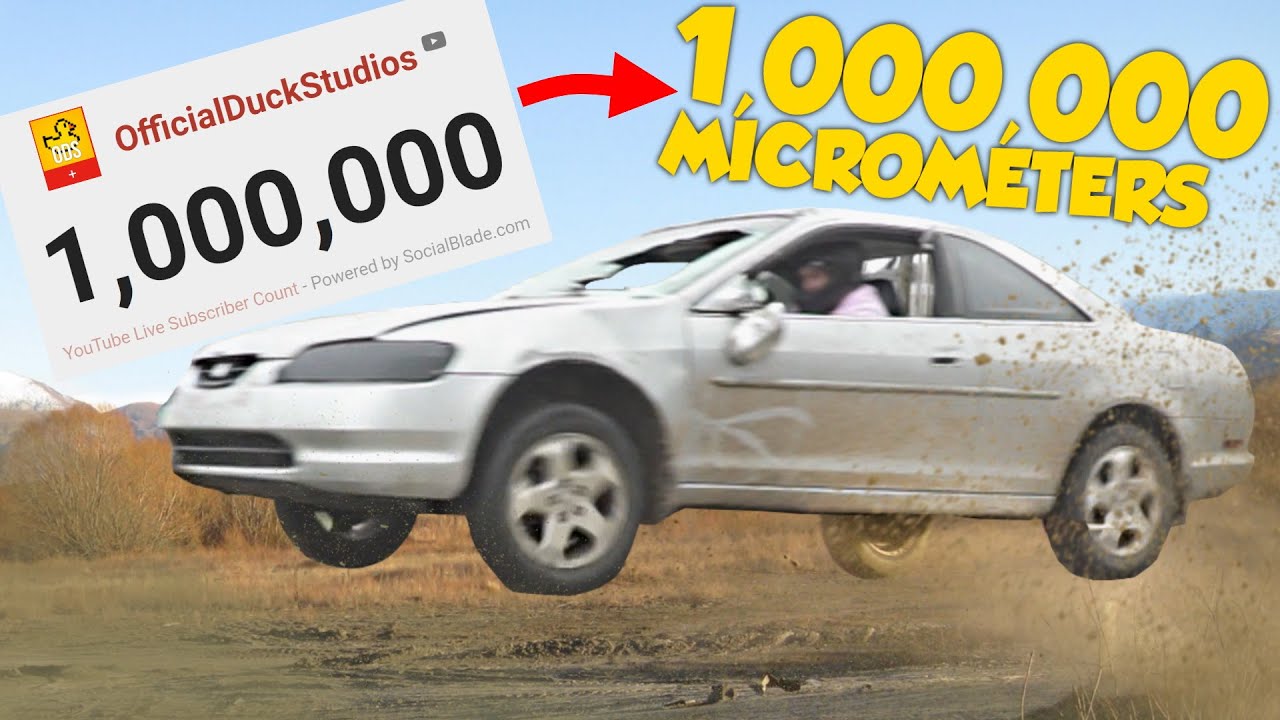 I Jumped My Car 1,000,000 Micrometers for 1,000,000 Subscribers