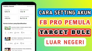 CARA SETTING FB PRO TARGET LUAR NEGERI - JANGKAUN LUAS FB PRO
