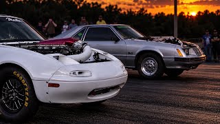 Wild Builds No Prep Race on the Backside of Knoxville Dragway!