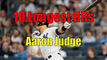 The 10 Longest Career Home Runs by Aaron Judge
