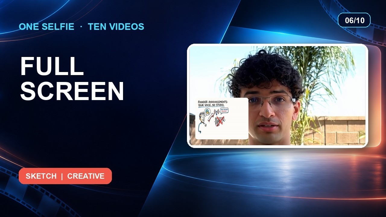 Video thumbnail: Full-Screen AI Avatar with Visual Insets