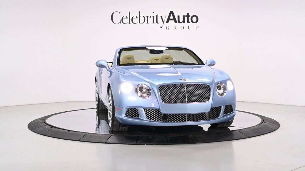 2013 BENTLEY CONTINENTAL GTC "RARE SILVERLAKE BLUE METALLIC" YouTube