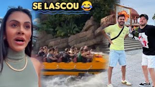 Irmã de Rodolffo  Debocha do Irmão A Se Lascar Todinho Molhado No Brinquedo da Disney