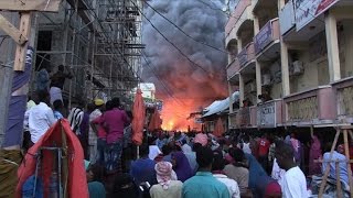 Fire engulfs Mogadishu's main market