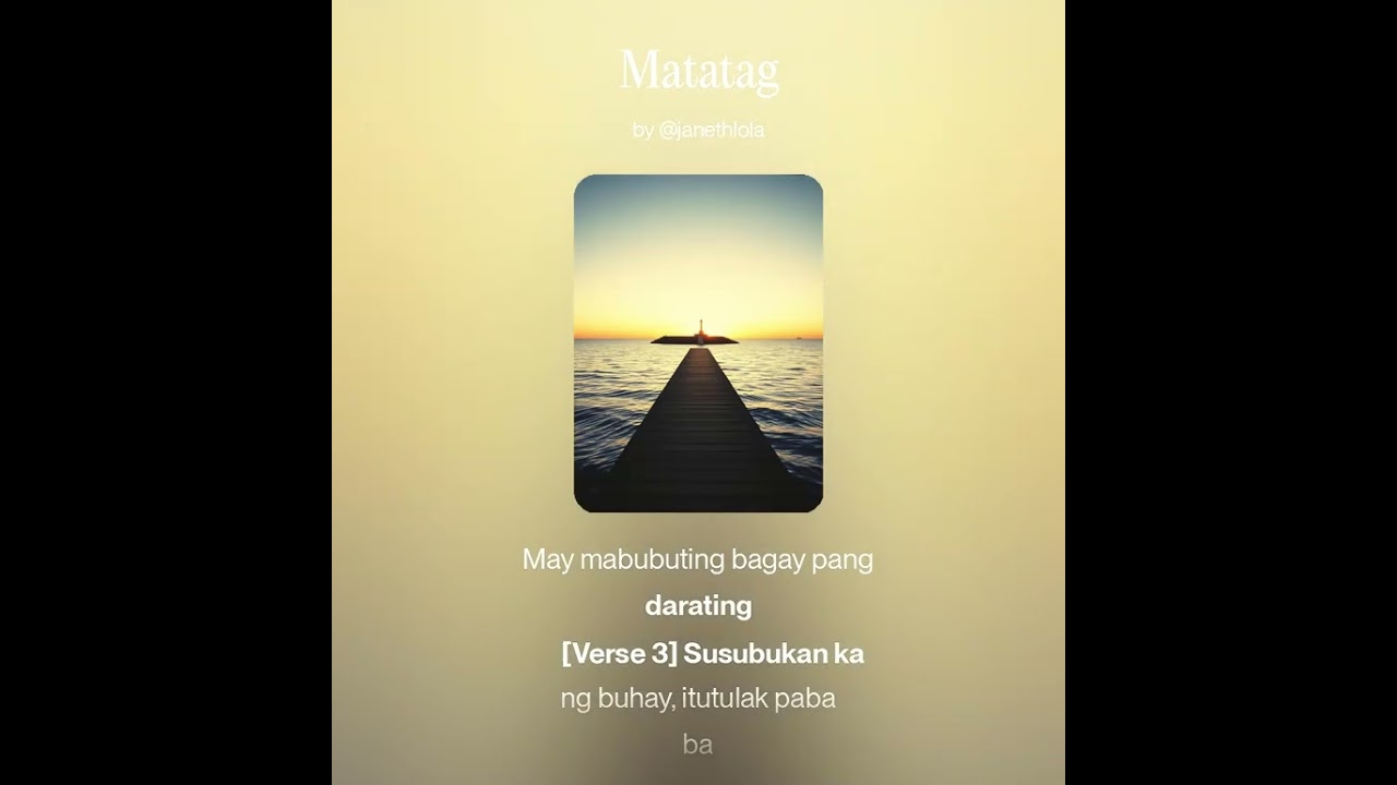 Matatag by Janeth original 