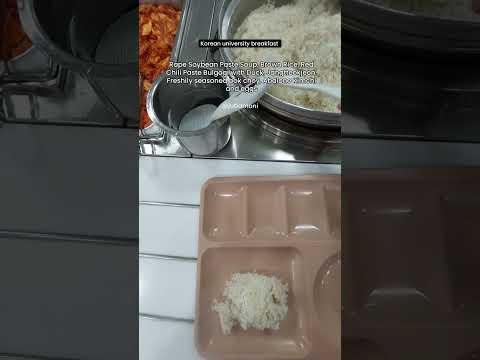 Korean university breakfast