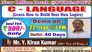 C - LANGUAGE Offline Training @ DURGASOFT screenshot 5