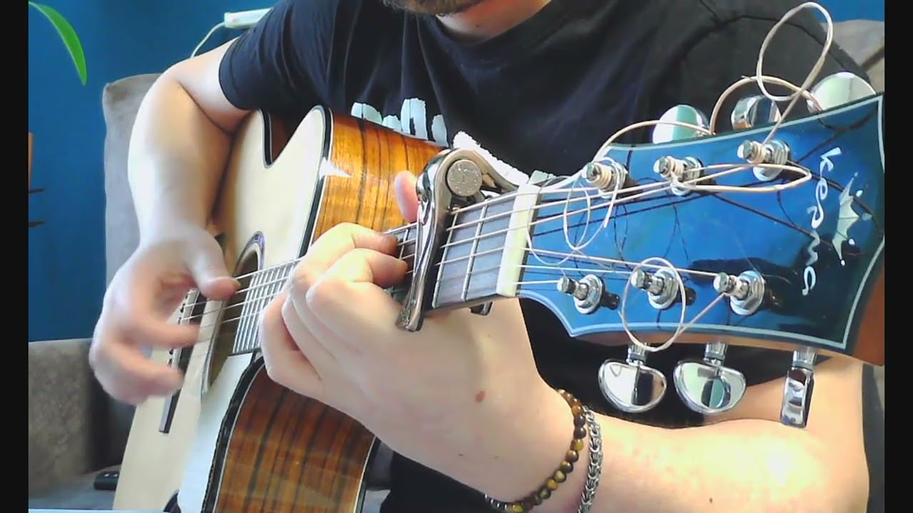 Агата Кристи(Как на войне)на гитаре. 