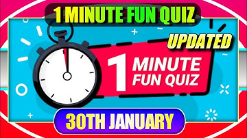 1-Minute Fun Quiz Answers | Answer 5 easy question | Quizfacts