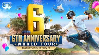 PUBG MOBILE: 6th Anniversary World Tour Competition — $50,000 Sweepstakes!
