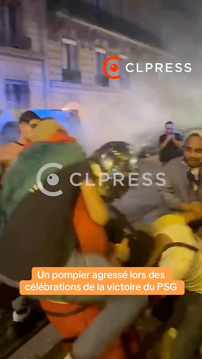 Un pompier agressé sur les Champs-Elysées après la victoire du PSG - #PSGINT