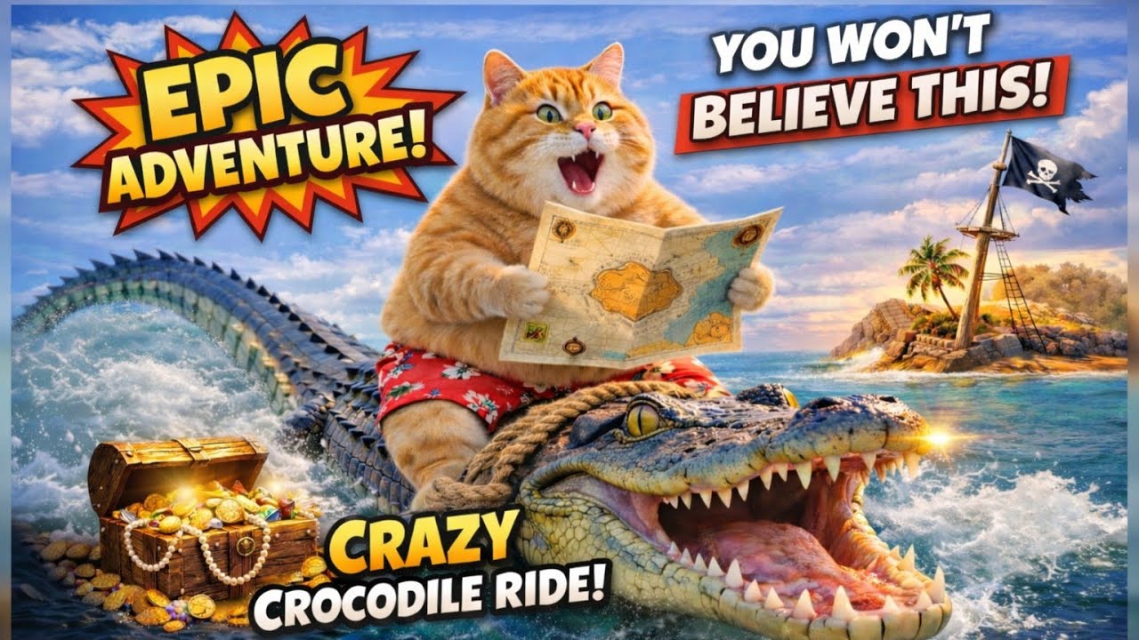 Fat cat that found the treasure 