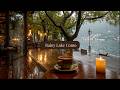 Cozy Lake Como Summer Rain ☕ Lakeside Café Jazz Ambience