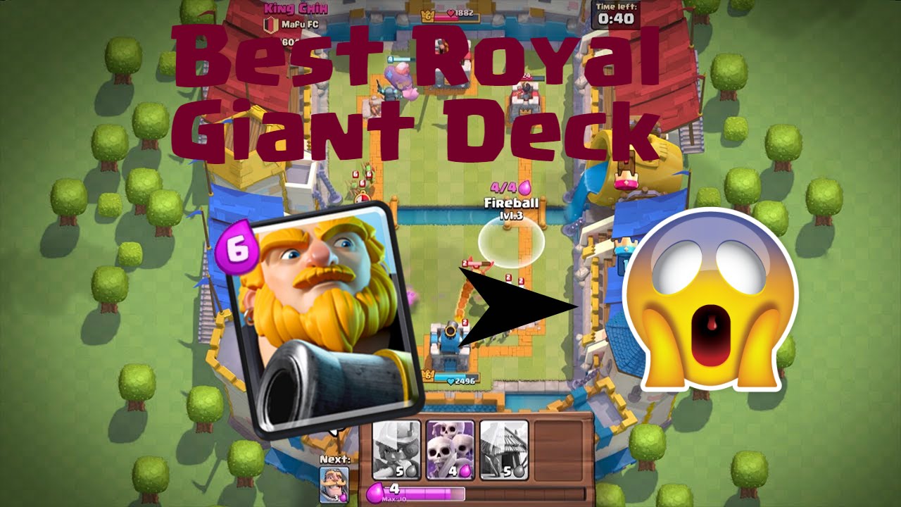 Clash Royale Best Royal Giant Deck!!!(Arena 78) YouTube