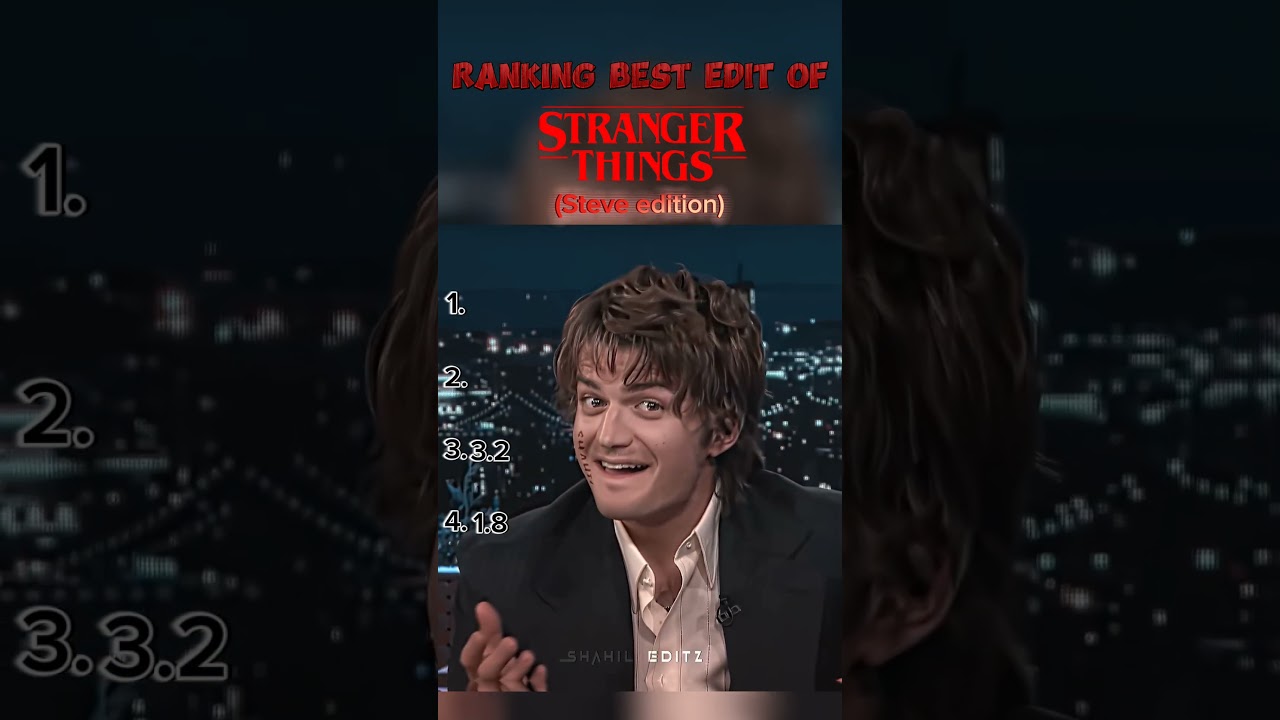 RANKING BEST STRANGER THINGS EDITS (#1) (Steve edition) 