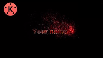 How to make a PARTICLE INTRO in KineMaster | KineMaster Tutorials |