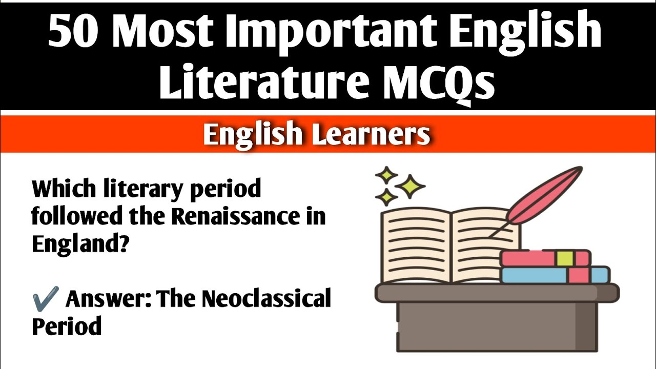 Unique English Literature MCQs | For Lecturer Test, CSS, PMS, NET, MA English
