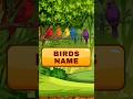 Birds Name | pre school learnings | toddler learning  #kids #birdsnames #toddlerlearning #preschool