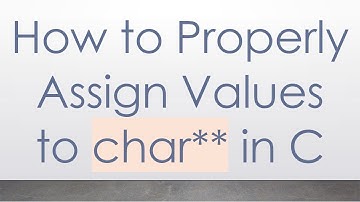 How to Properly Assign Values to char** in C