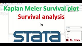 Kaplan Meier Survival plot, survival analysis in STATA screenshot 4