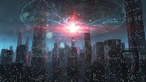 VJ Loop 013 - Sci-fi UFO Alien Invasion | Motion Graphics - Videohive template