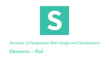 Semantic UI: Elements – Rail