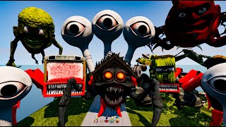 ALL MONSTERS Big & Cars Monster with 99 NIGHTS VS RENG RENG BUS EATER & CAR EATER & BUS EATER BeamNG