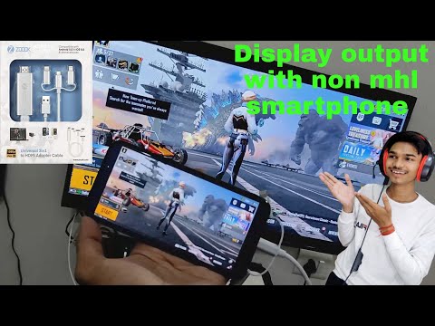 how to get display output with non mhl smartphone, how to live stream with  facecame, Zoook A300