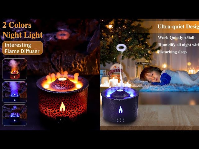  UikJOY Flame Aroma Diffuser Humidifier, Aromatherapy