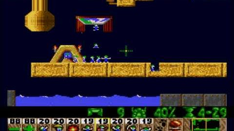 Lemmings - Fun level 8 100% Solution (Sega Genesis)