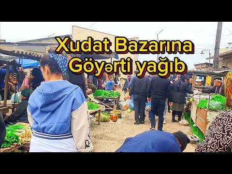 Xudat bazarı - Bazara eləbil göyərti yağmışdı - Xudat bazarı qiymətlər