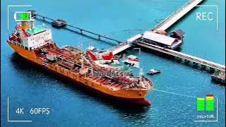 ⛴️ TANKER SINAR BUSAN OWNED BY SAMUDERA INDONESIA BEAUTIFUL ALONGSIDE AT MOLLUCAS AMBON SEAPORT ⚓🇮🇩