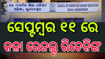 +2 Arts Rechecking Date Rechecking Arts Result 2020 Recheck 12th Arts  Result  CHSE Rechecking Date