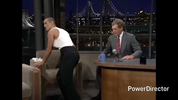 GI JANE DEMI MOORE ONE ARM PUSH UPS ON DAVID LETTERMAN