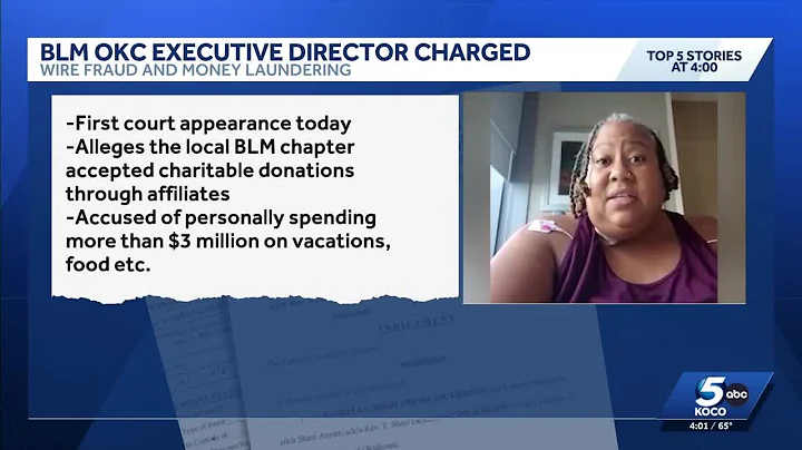 Black Lives Matter OKC executive director federally charged with wire fraud, money laundering