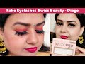 Swiss Beauty Eyelashes Review - Diego | How to Apply False Eyelashes |Affordable Eyelashes Under 100