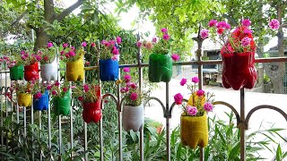 Recycling Plastic Bottles into Hanging Flower Basket for Your Garden | Portulaca Design