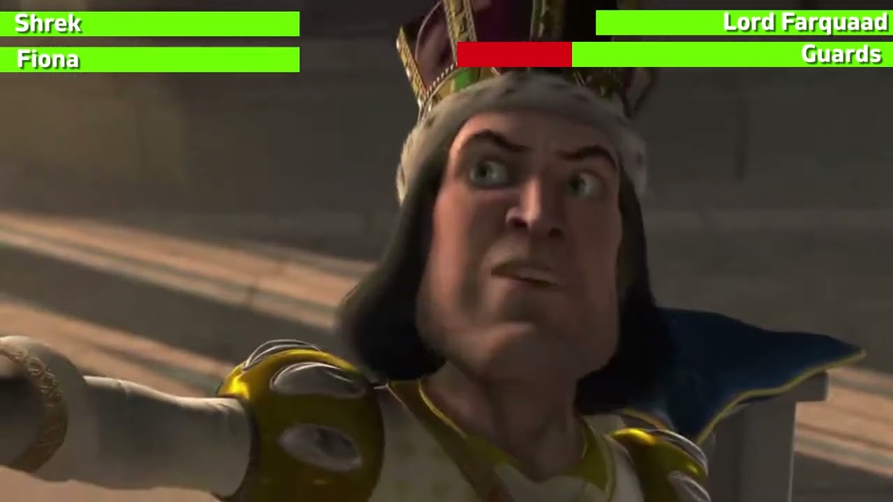 Shrek Final Battle with healthbars | MWH