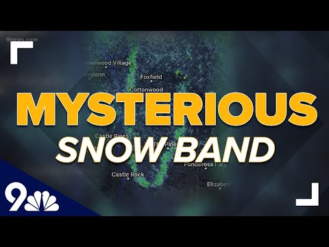 Mysterious hook-shaped snow band appeared over Denver