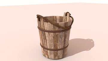 How to model a simple wooden Bucket in Autodesk Maya