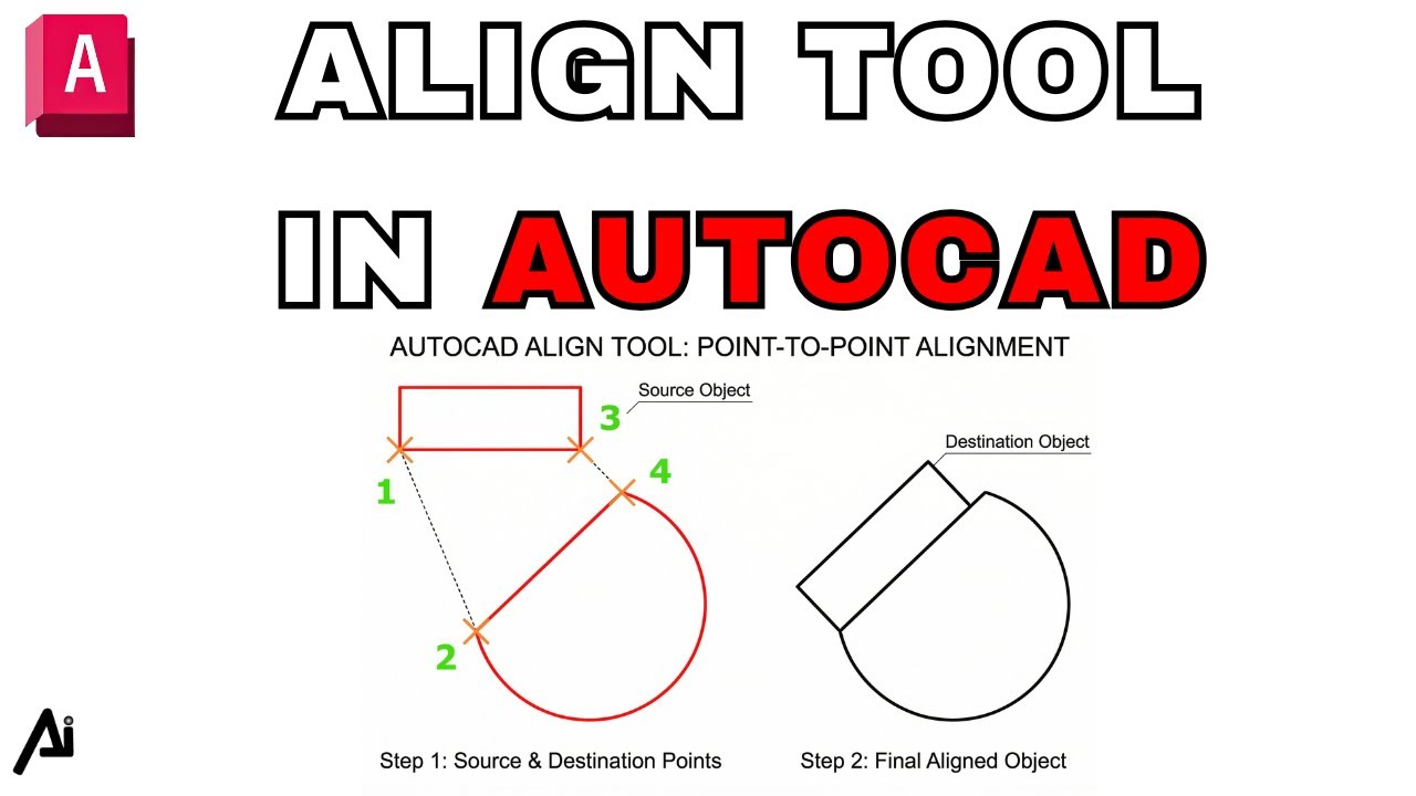AutoCAD ALIGN Command 🔧 | Move, Rotate & Scale in One Step | CAD Tips ...