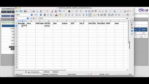 Purchase Import in ER4u