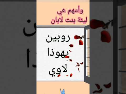 أبناء يعقوب عليه السلام أو بني اسرائيل