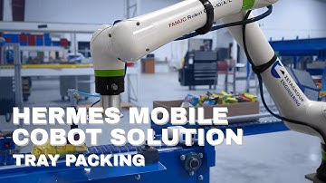 FANUC CRX Cobot Case Packing | Hermes Mobile Cobot Solutions