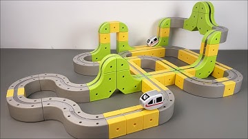 13 Minute ASMR Toy Unboxing: Magical Track Cube Track Car Toy | Toy Review