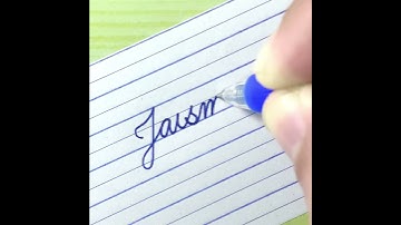 “Jaismeen” Beautiful name in neat and clean cursive handwriting