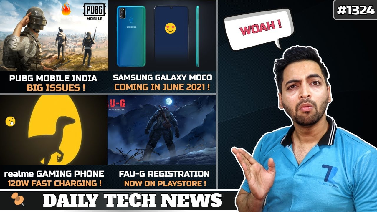 PUBG Mobile India 2021,FAU-G On Playstore,realme Gaming Phone,Samsung MOCO Phone,Xiaomi Play #1324