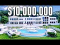 ONLY asking $10,000,000?! Inside a MASSIVE Mega Mansion with private Helipad!